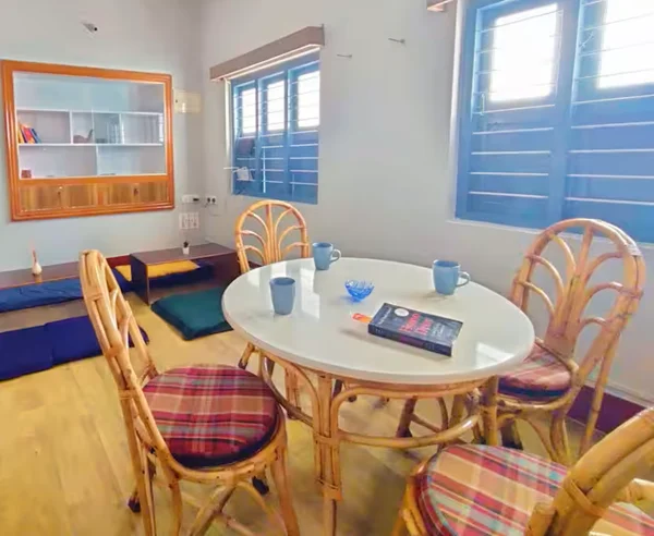 Dining space at retreat